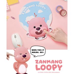じゃんまんるぴー クッション マウスパッド リストレスト 手首サポート – 正規品 可愛い ノンスリップ オフィス 学校 仕事用 デスクアクセサリー おしゃれ 人気 韓国グッズ 韓国人気商品 プレゼント ギフト デスク用品 キャラクターグッズ